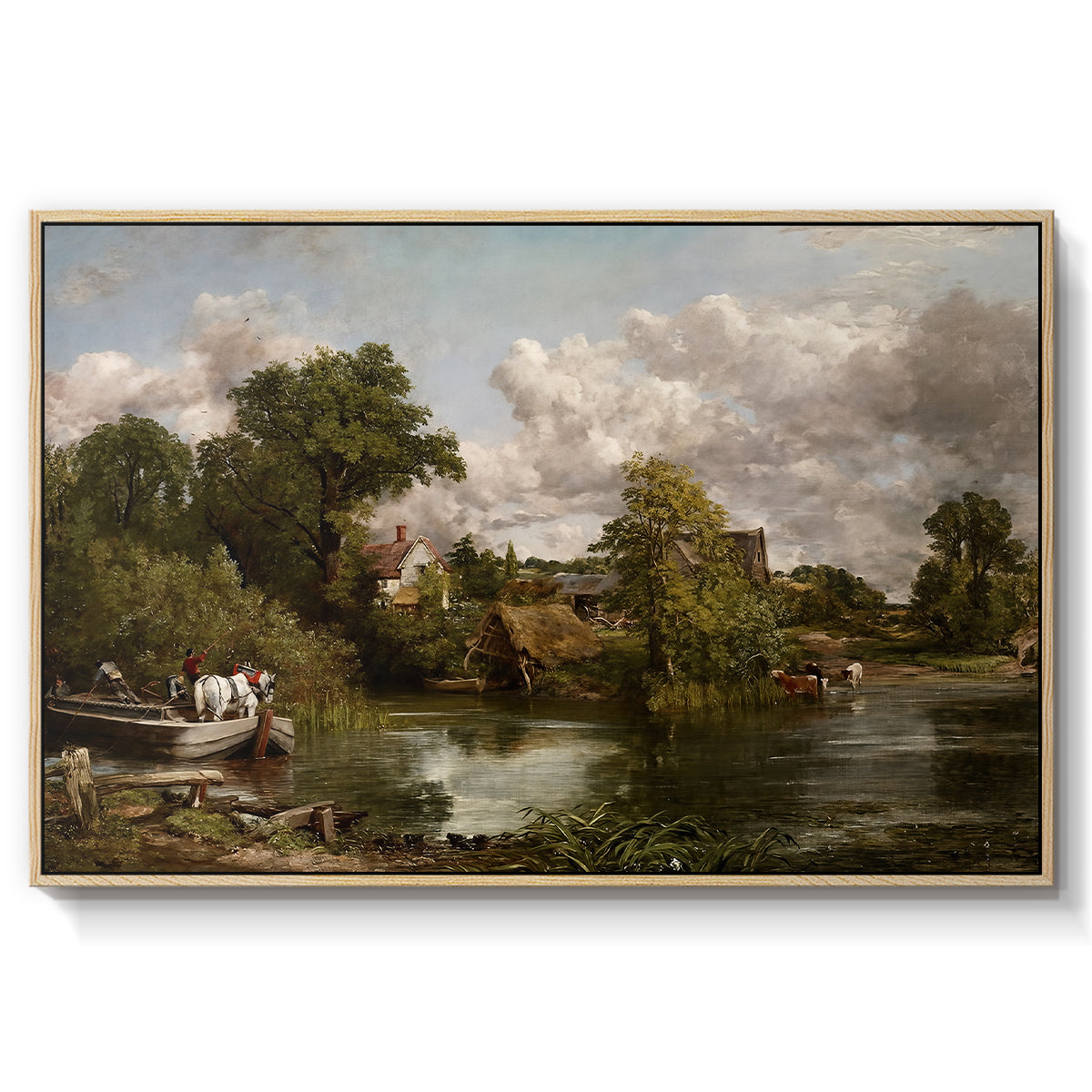 The White Horse, 1819 - Floater Framed Canvas Print
