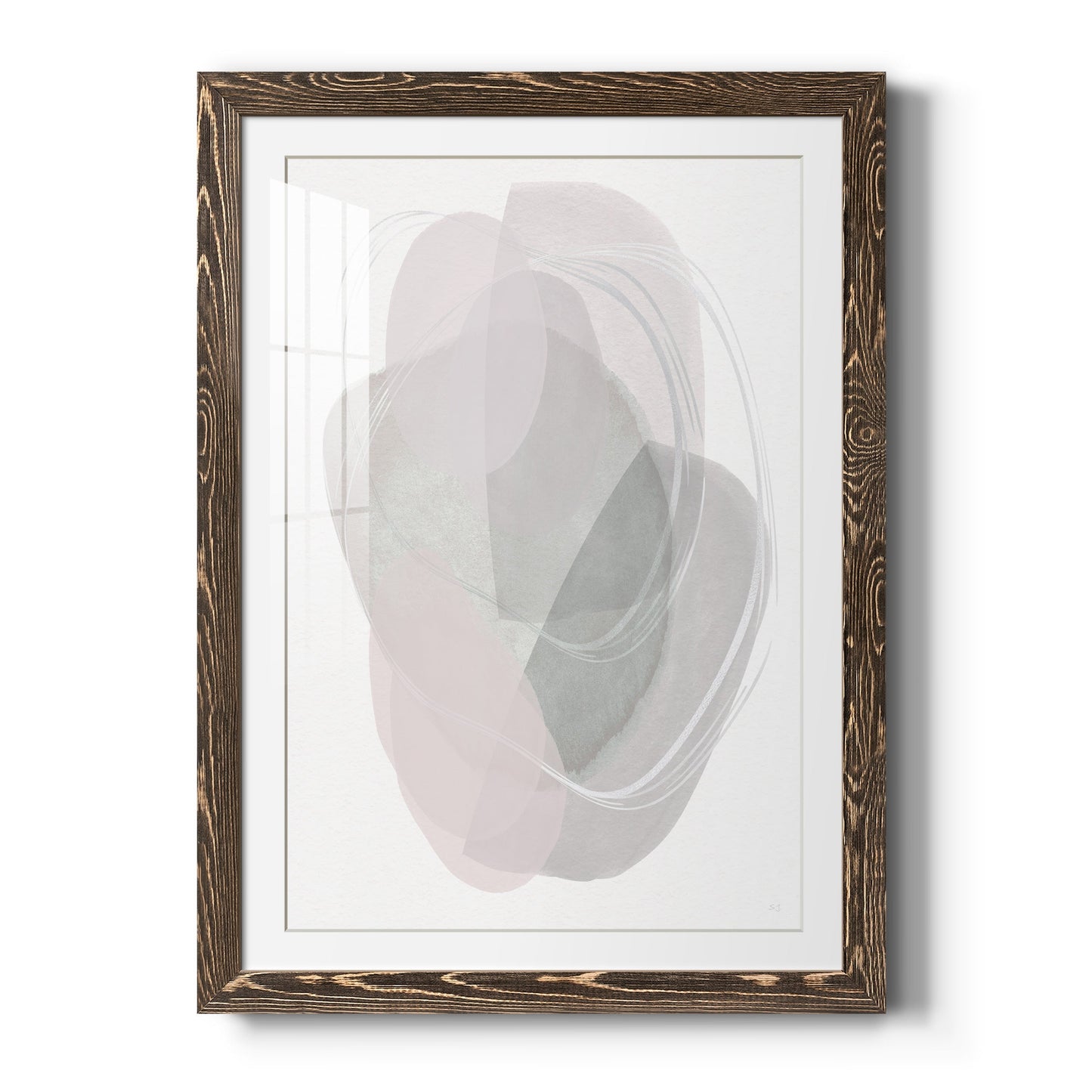 River Jewels II - Barnwood Framed Art Print
