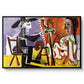 The Painter and His Model, 1963 - Floater Framed Canvas Print