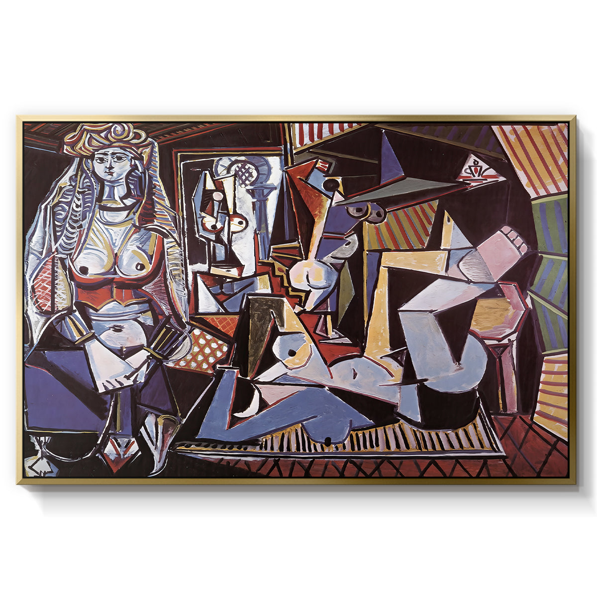 Women of Algiers (Version O), 1955 - Floater Framed Canvas Print