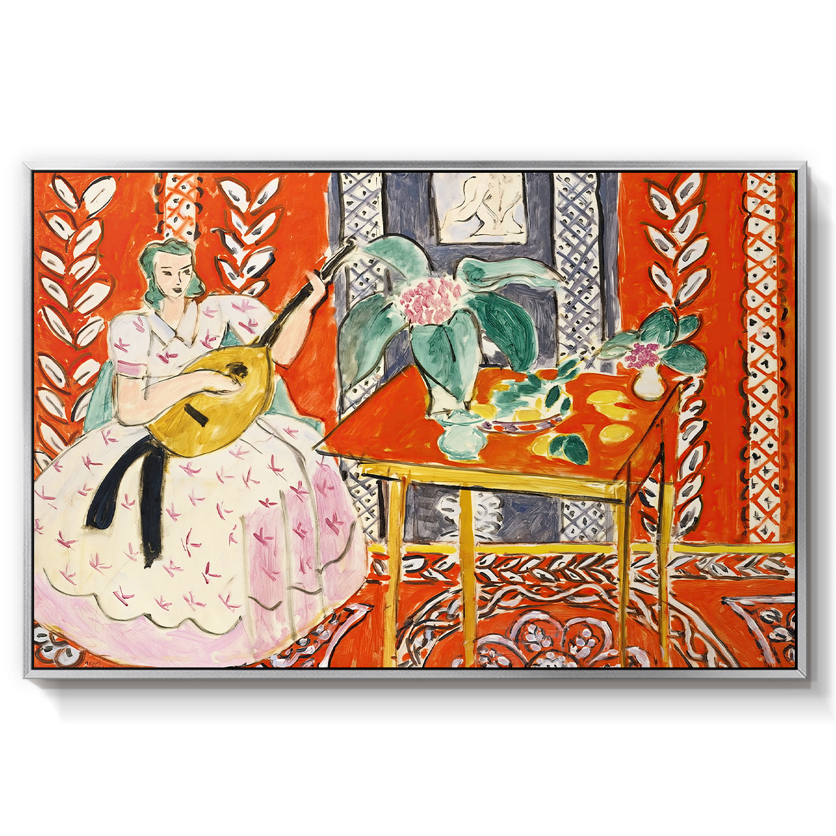 The Lute (Le luth), 1943 - Floater Framed Canvas Print