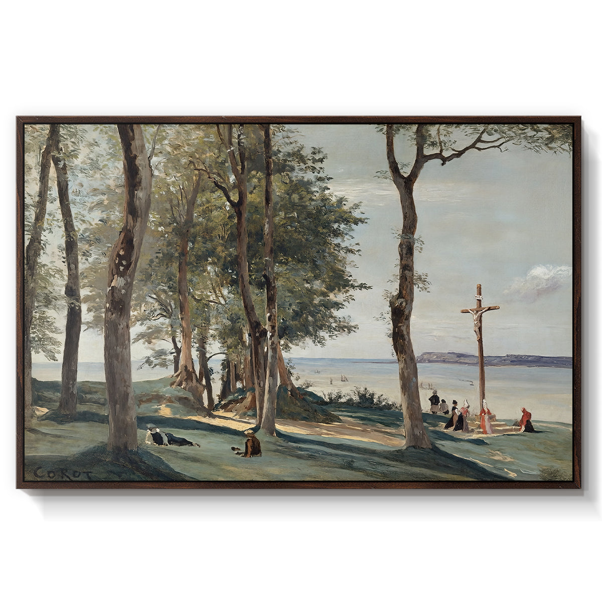 A Calvary on the Cote de Grace, c. 1829 - Floater Framed Canvas Print