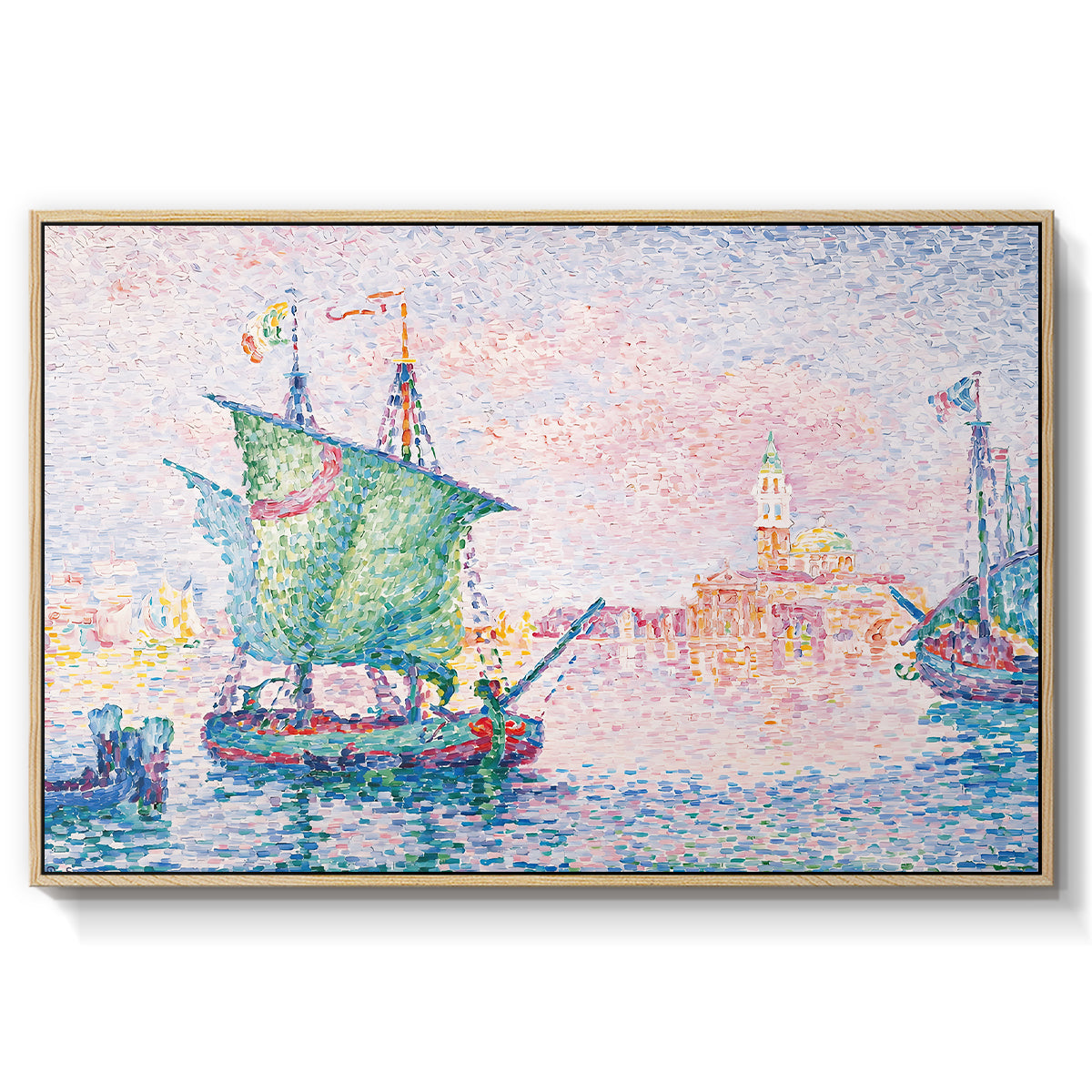 Venice, the Pink Cloud, 1909 - Floater Framed Canvas Print