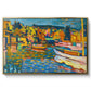 Study for Autumn Landscape with Boats, 1908 - Floater Framed Canvas Print