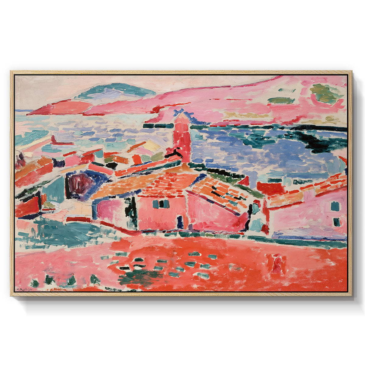 View of Collioure, 1905 - Floater Framed Canvas Print