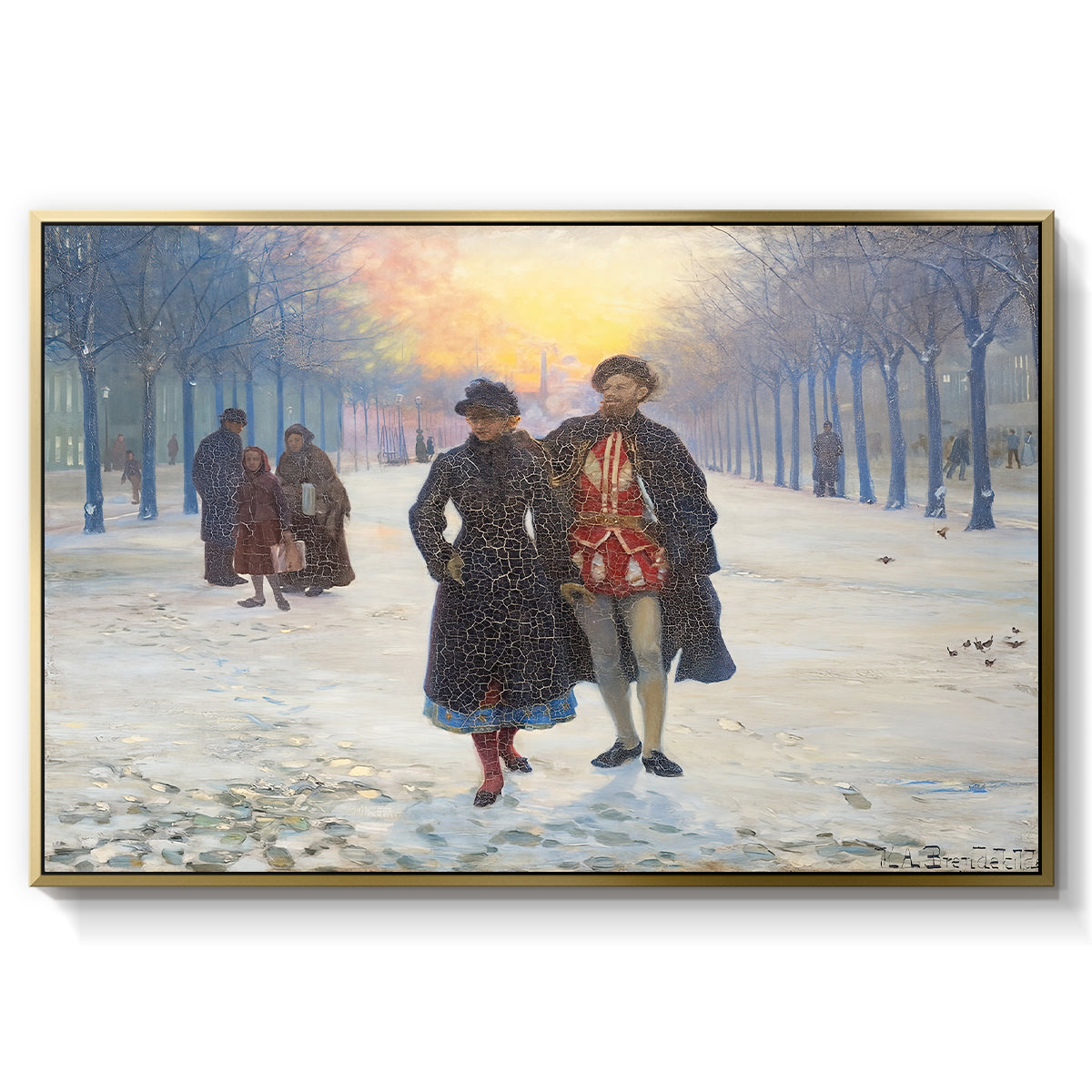Morning after the Carnival, 1884 - Floater Framed Canvas Print