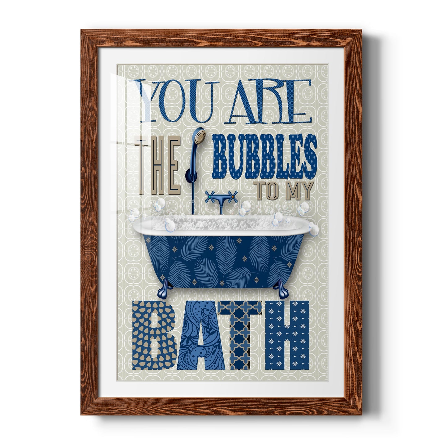 Bubble Bath - Premium Framed Print - Distressed Barnwood Frame - Ready to Hang