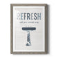 Palm Bath II - Barnwood Framed Art Print