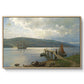 The Jetty at Feste near Moss, 1898 - Floater Framed Canvas Print
