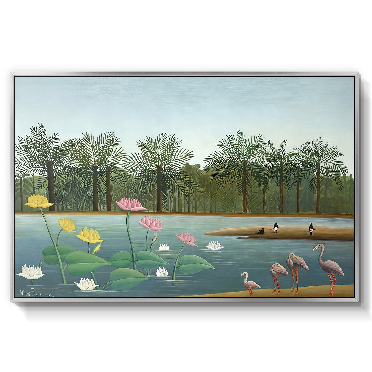 The Flamingoes (Les Flamants), 1907 - Floater Framed Canvas Print