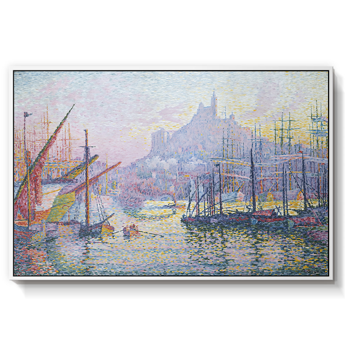 The Port of Marseille, 1905 - Floater Framed Canvas Print