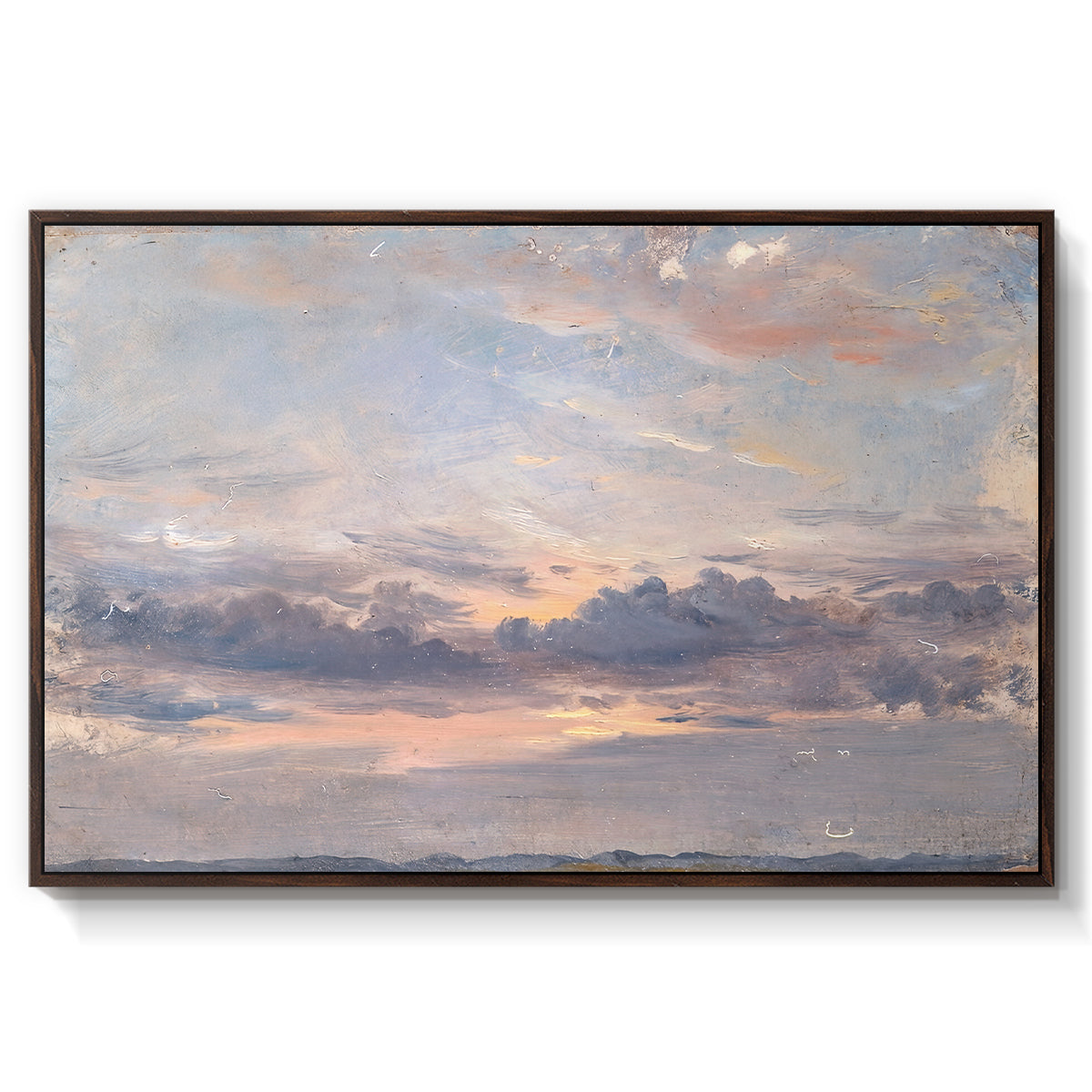 A Cloud Study, Sunset, c. 1821-1822 - Floater Framed Canvas Print