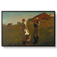 A Temperance Meeting, 1874 - Floater Framed Canvas Print