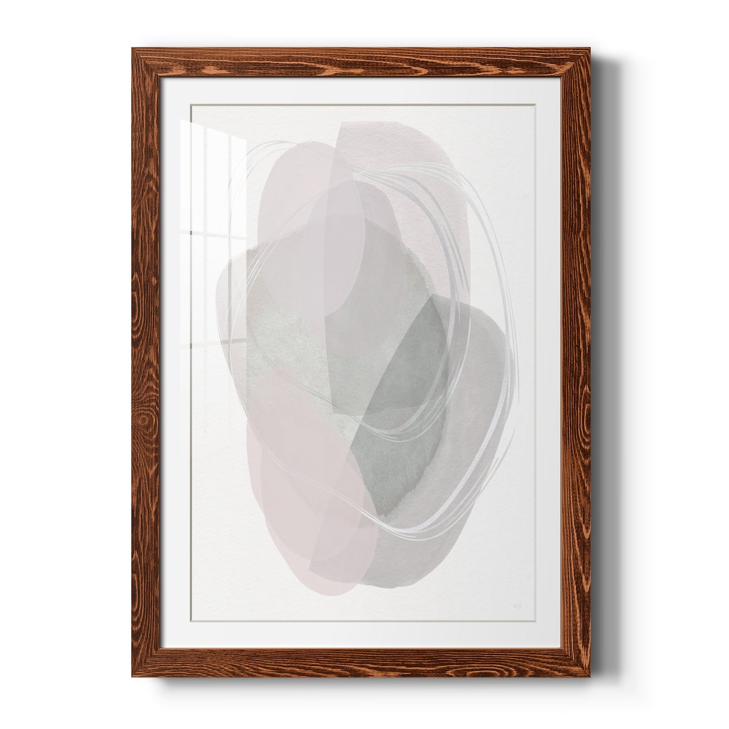 River Jewels II - Barnwood Framed Art Print
