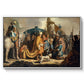 David with Goliath's Head in front of Saul, for Rembrandt, 1627 - Floater Framed Canvas Print