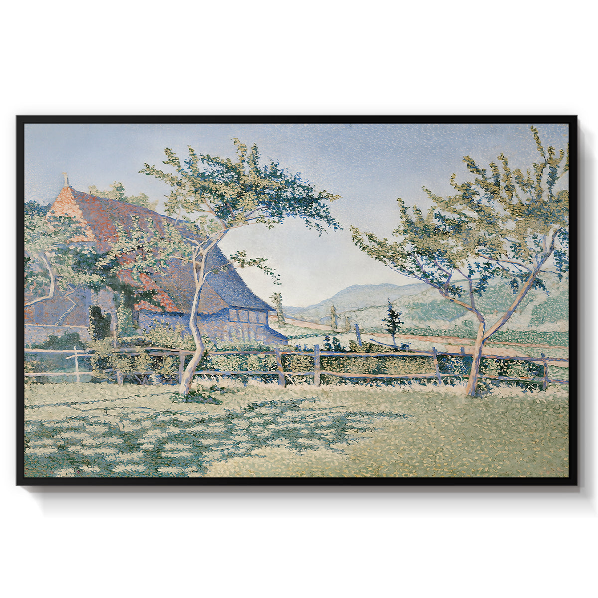 Comblat-le-Château, the Meadow, Opus 161, 1887 - Floater Framed Canvas Print