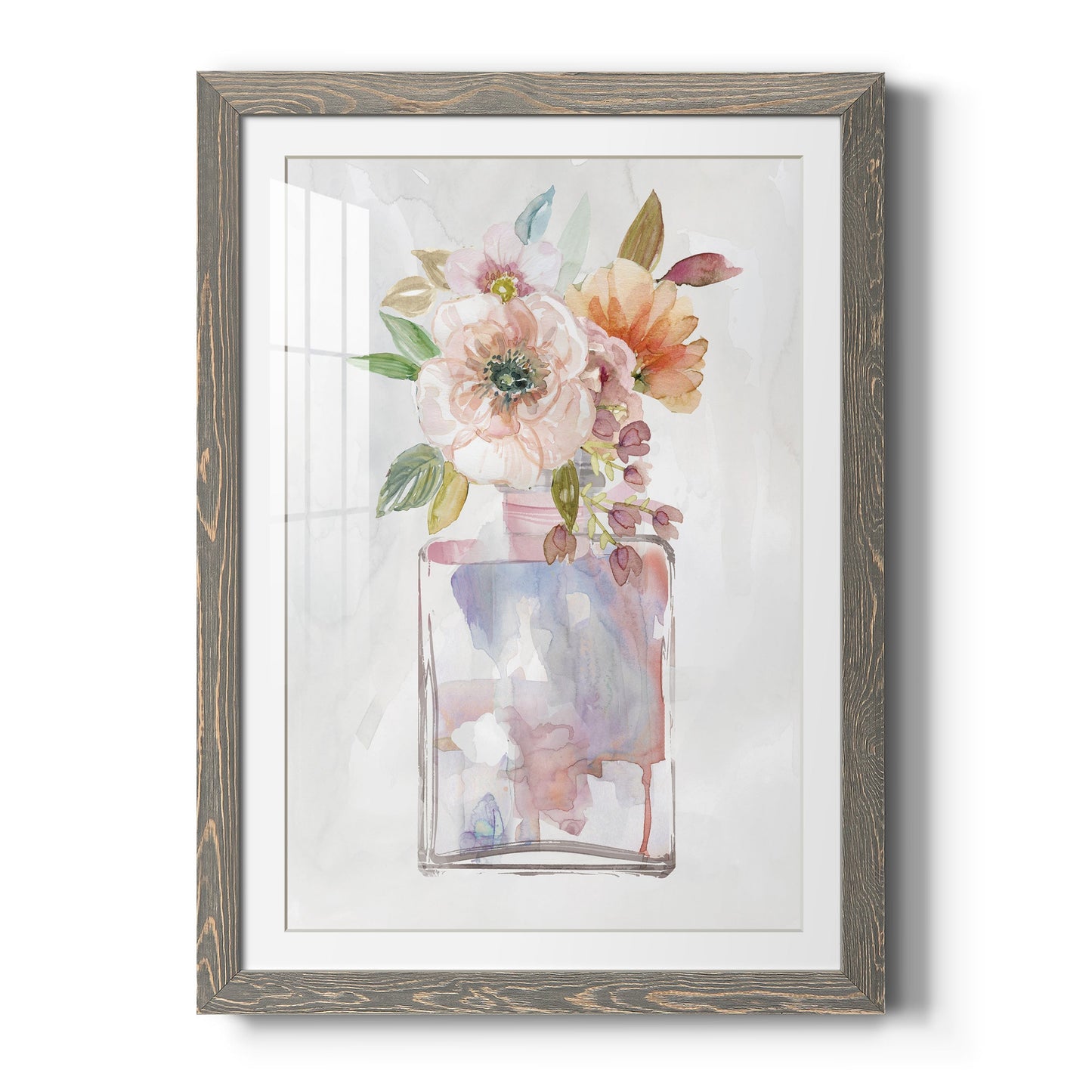 Mini Bouquet II - Barnwood Framed Art Print