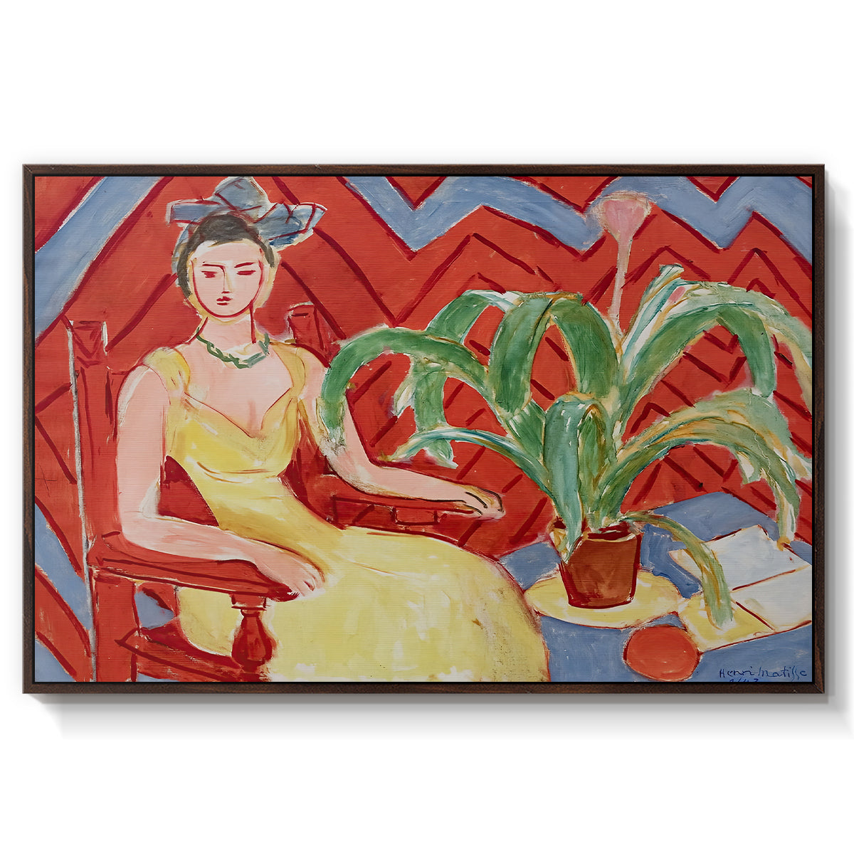 Michaella, 1943 - Floater Framed Canvas Print