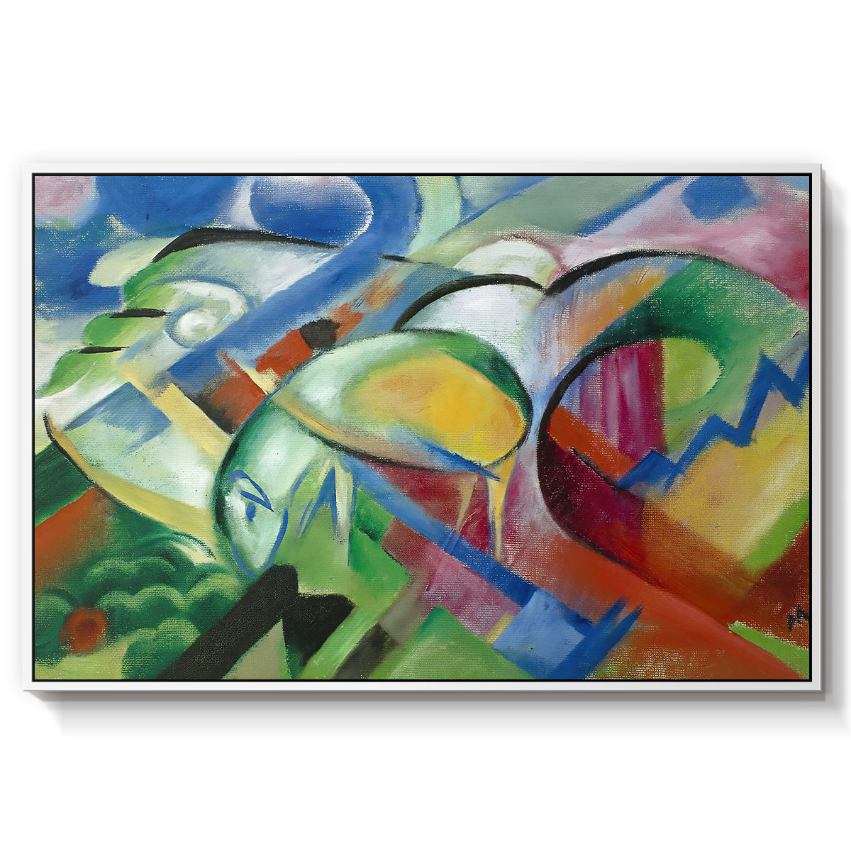 The Sheep, c. 1913-1914 - Floater Framed Canvas Print