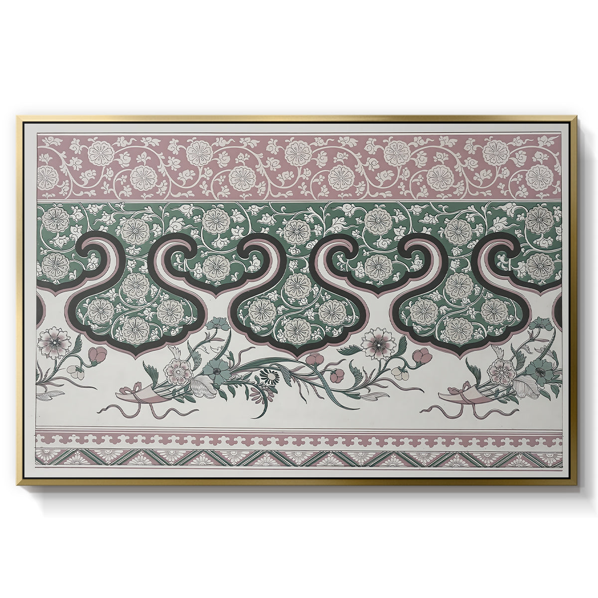 Examples of Chinese Ornament, Pl. LXXVI, 1867 - Floater Framed Canvas Print