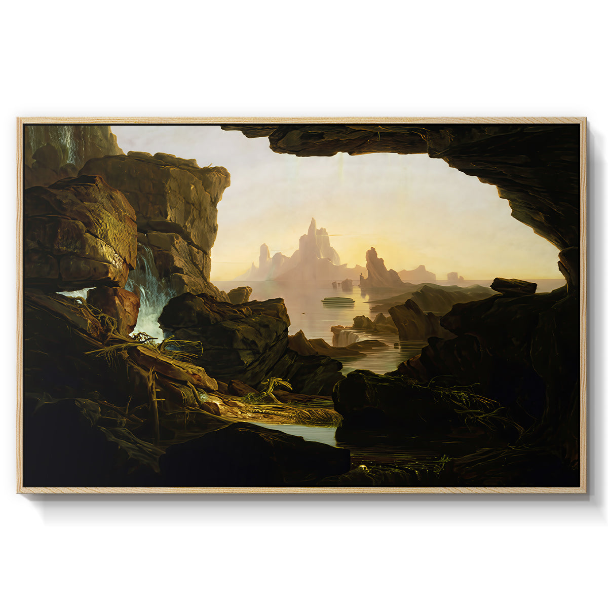 The Subsiding of the Waters of the Deluge, 1829 - Floater Framed Canvas Print