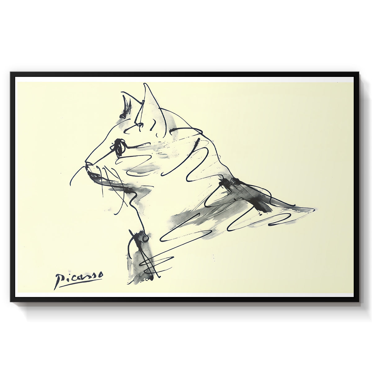 Cat (Le chat), c. 1961 - Floater Framed Canvas Print
