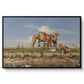 On the Banks of the Nile, Upper Egypt, 1876 - Floater Framed Canvas Print