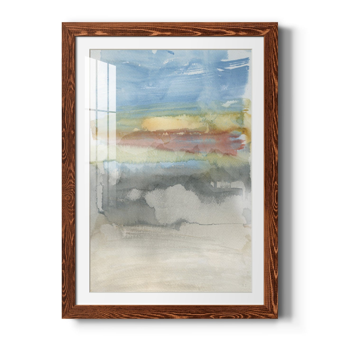 High Desert Sunset I - Barnwood Framed Art Print