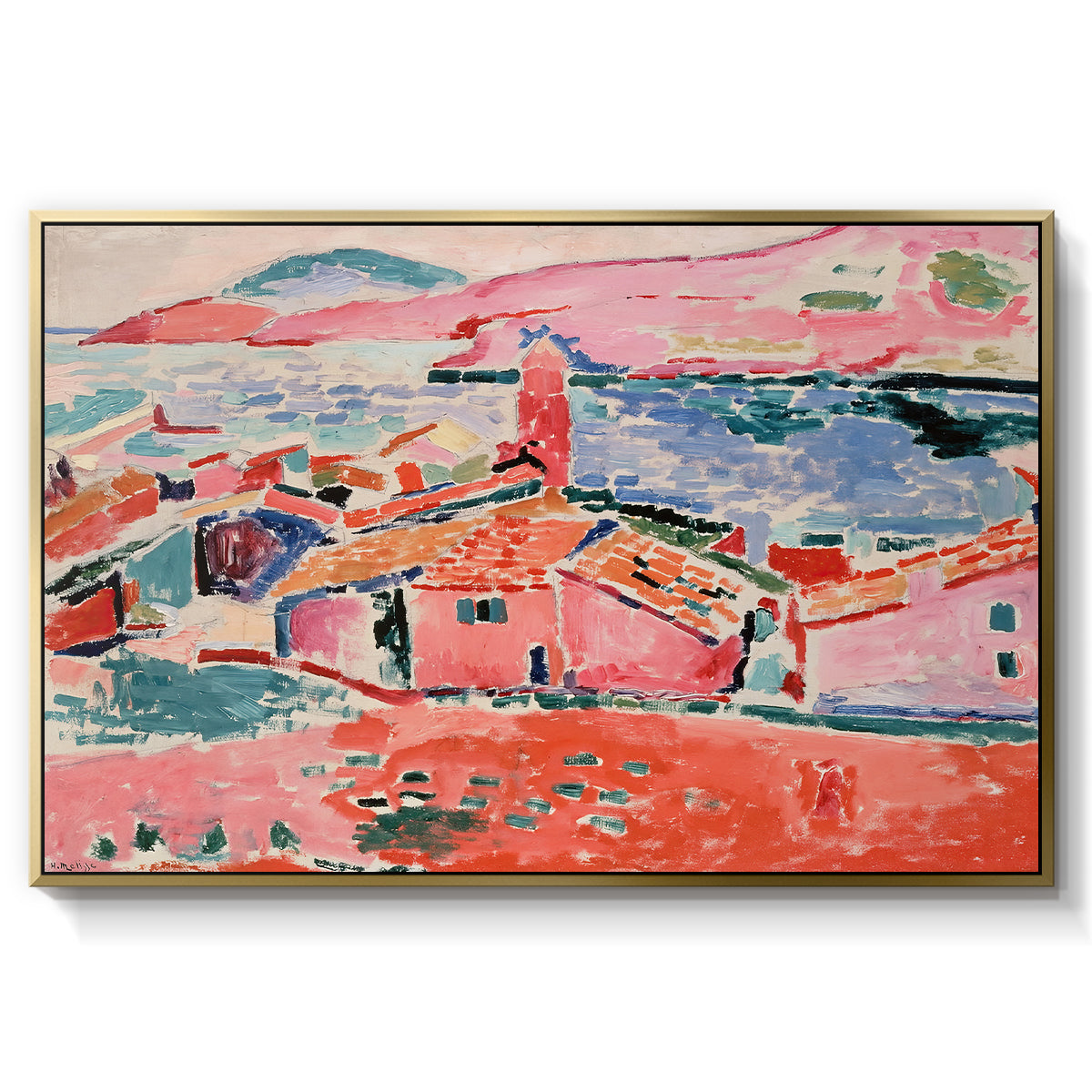 View of Collioure, 1905 - Floater Framed Canvas Print