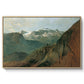 The Dachstein from the Plassen near Hallstatt, 1827 - Floater Framed Canvas Print