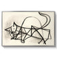 Study of a Cat (Étude de chat), 1946 - Floater Framed Canvas Print