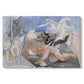 Canvas art print portraying a mythological minotaur in surreal sketch composition, set against a white background