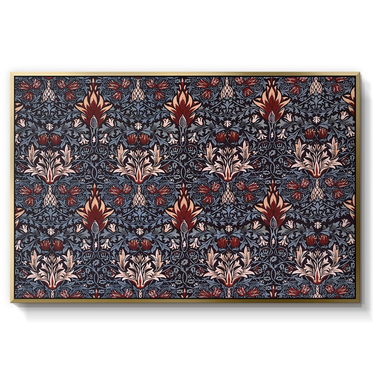 Snakeshead (Printed Textile), c. 1876 - Floater Framed Canvas Print
