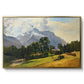 Mountains in Berchtesgaden - Floater Framed Canvas Print