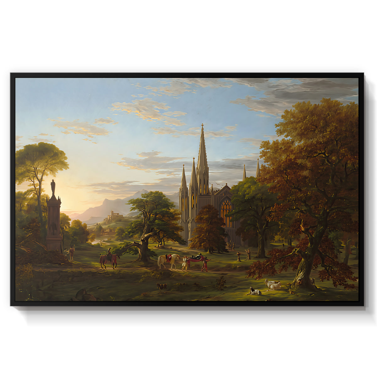 The Return, 1837 - Floater Framed Canvas Print