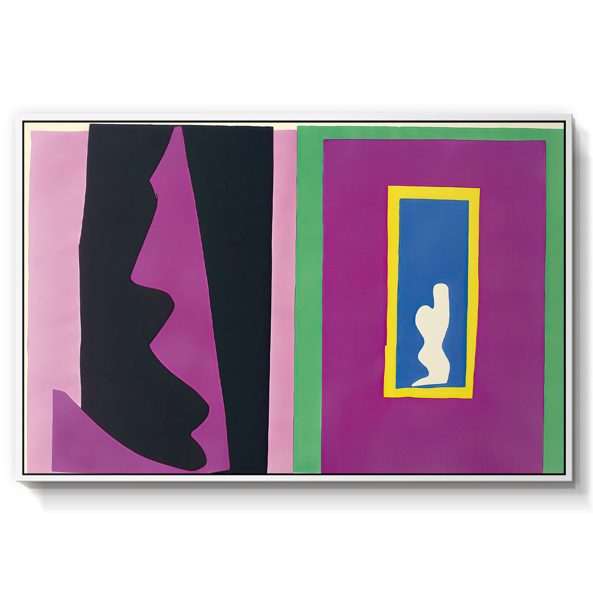 Destiny (Le destin), from Jazz, 1947 - Floater Framed Canvas Print