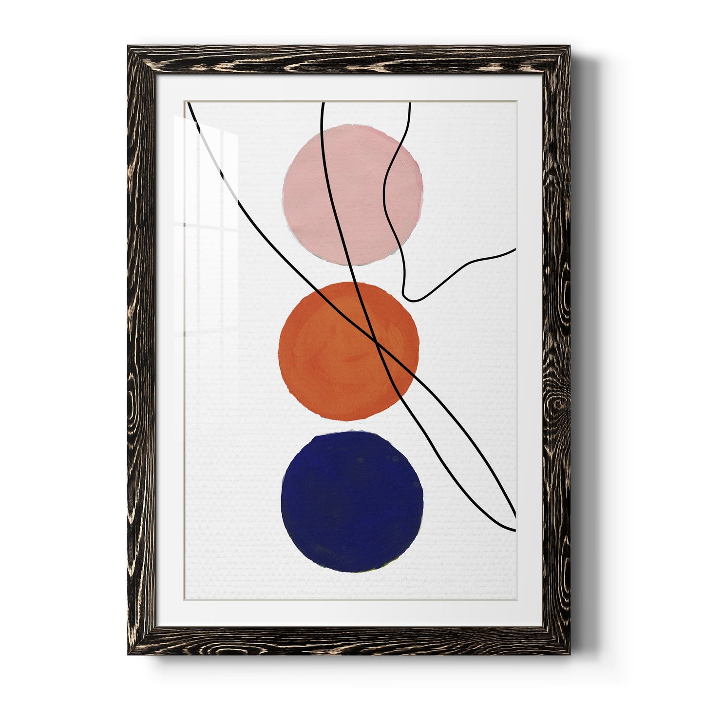 Millenium Geo Abstract - Barnwood Framed Art Print