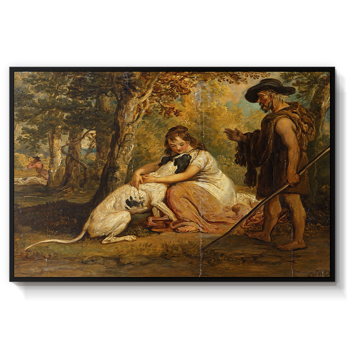 Measure for Measure, or The Biter Bit, 1840 - Floater Framed Canvas Print