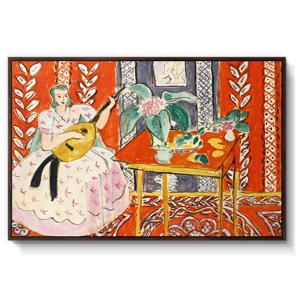 The Lute (Le luth), 1943 - Floater Framed Canvas Print