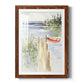 Sketchy Pier - Barnwood Framed Art Print