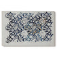 Canvas art print portraying a repeating floral design with flowing stems and scattered blossoms across light background, set against a white background