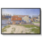 Gasometers at Clichy, 1886 - Floater Framed Canvas Print