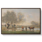 Cows in a Marshy Landscape, c. 1873-1874 - Floater Framed Canvas Print