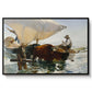 The Return from Fishing: Hauling the Boat, 1894 - Floater Framed Canvas Print