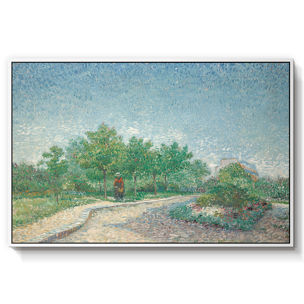 Square Saint-Pierre, Paris, 1887 - Floater Framed Canvas Print