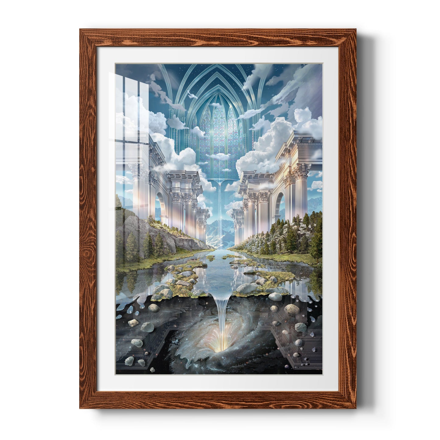 Genesis II - Premium Framed Print - Distressed Barnwood Frame - Ready to Hang