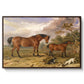 Portrait of Reformer, Blucher, Tory and Crib, Property of Rowland Alston, Esq., M.P., 1835 - Floater Framed Canvas Print