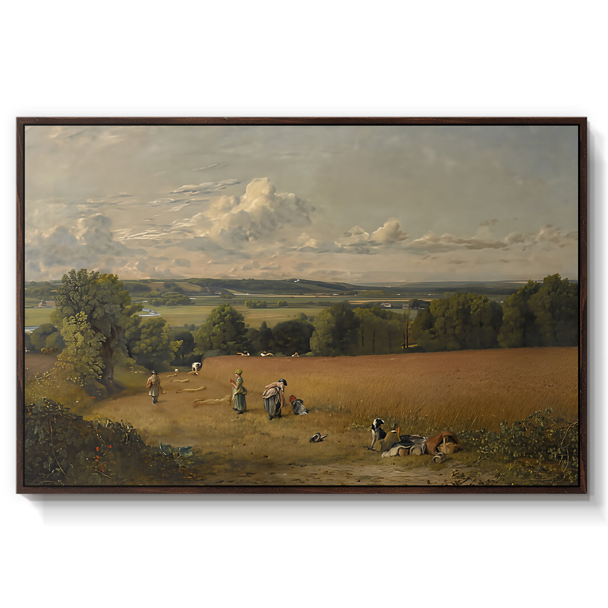The Wheat Field, 1816 - Floater Framed Canvas Print