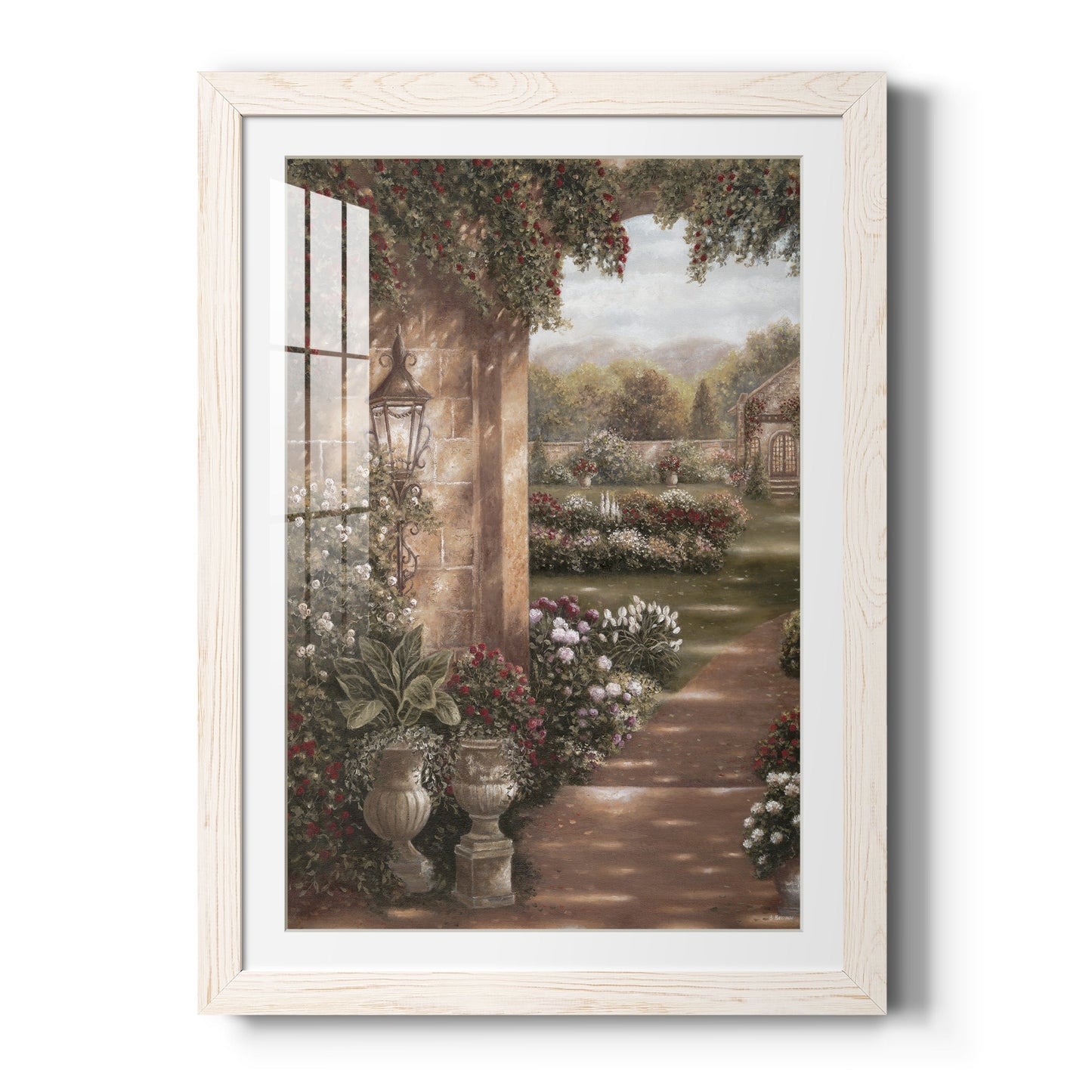 Evening in the Conservatory - Premium Framed Print - Distressed Barnwood Frame - Ready to Hang