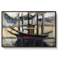 Two Boats Side by Side, Port of Marseilles, c. 1916 - Floater Framed Canvas Print